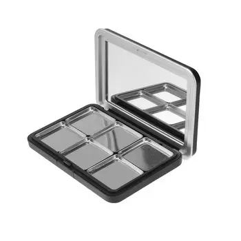 Coolooda Eyeshadow Case Пустая палетка теней для век Пустой футляр для хранения косметики Пустая палетка теней для век Ручной контейнер для теней для век Сменный футляр для самостоятельного изготовления