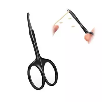 Coolooda Pet Trimming Round Curved Partial Care Bent Trimming Cutting для собак и маленьких и средних кошек, ножницы из нержавеющей стали,