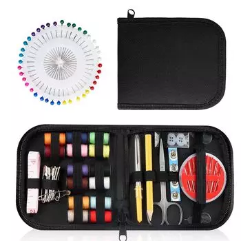 Coolooda Sewing Швейные инструменты 14 цветов для шитья Швейные инструменты для домашнего шитья Начальная школа Профессиональное швейное использование Набор, Набор, Нитки, Набор, чёрный