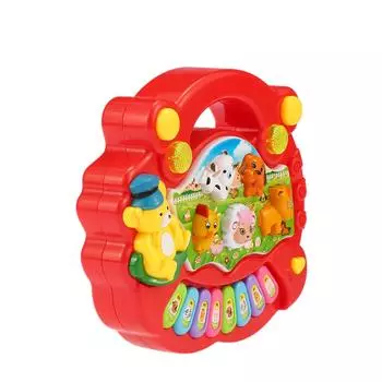 Coolplay Baby Kids Музыкальное образовательное фортепиано на ферме для животных Детская игрушка жёлтый