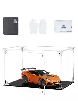 COOLTAKU Фигурка УФ Магнит Передняя дверь с коллекцией More Сборка Акриловый дисплей Ткань для очистки пятен Хранение фигурок 30 x Глубина 20 x Высота 20 Основание