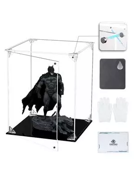 COOLTAKU Фигурка УФ Магнитная передняя дверь с магнитной коллекцией More Assembly Акриловая демонстрационная салфетка для очистки пятен Хранение фигурок 20 x Глубина 20 x