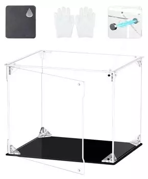 COOLTAKU Фигурка УФ Магнитная передняя дверь с магнитной коллекцией More Assembly Акриловая демонстрационная салфетка для очистки пятен Хранение фигурок 30 x Глубина 25 x