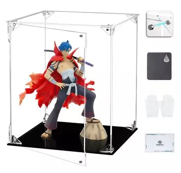 COOLTAKU Фигурка УФ Магнитная передняя дверь с магнитной коллекцией More Assembly Акриловая демонстрационная салфетка для очистки пятен Хранение фигурок 25 x Глубина 25 x