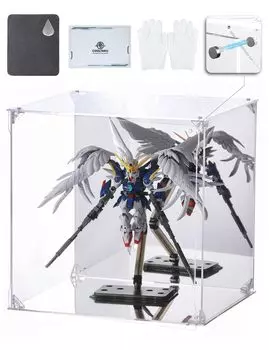 COOLTAKU Фигурка УФ Подставка Задняя Магнит Магнит Передняя Коллекция Больше Собрано Акриловая Витрина Ткань для Чистки Пятен в Комплекте 30 x Глубина 25 x Высота