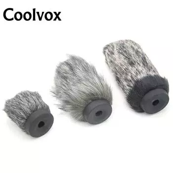 Coolvox MIC Наушник на ветровое стекло для RODE VideoMic для Takstar SGC-598 MKE600 Ветрозащитный экран из искусственного меха глубиной 12,5 см XHC19-65jk