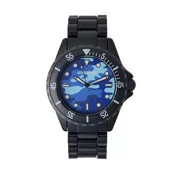 [COPHA] Часы Copuha Japan Limited Divers Design SWAGGER-CAMO (Swagger Камуфляж) BK-синий (Черно-синий) Набирать номер: синий (Камуфляж) ремень: черный