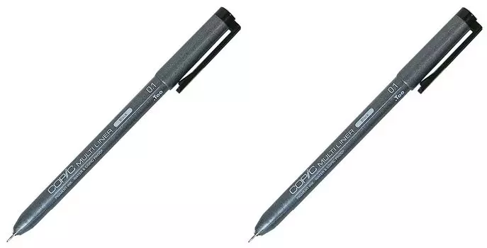 Copic Multiliner [Набор 2] (черный) 0,1мм