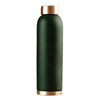 Copper bottle 1 Litre, Green 100% Pure Copper, BPA Free & Leakproof with Anti-Oxidant Properties of Copper, for Home, School & Office