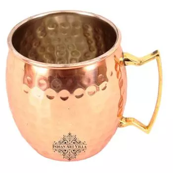 Copper Nickle Moscow Mule Beer Mug, Barware, Best for Cocktail Parties, 530 ML Each