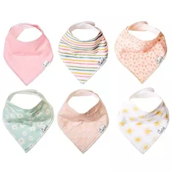 Copper Pearl Water Quick Stylish Bib Bandana Set of 6 Sunny [Copper Pearl] Bib, Absorbent, Drying, Set, Bib,