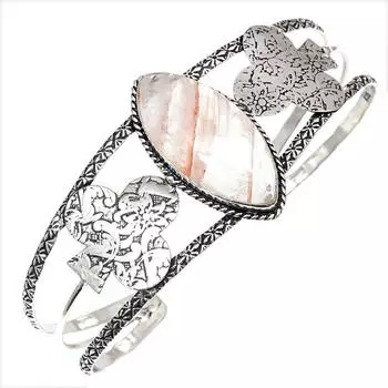 Copper Rutile Gemstone Handmade Silver Jewelry Cuff Bracelets 7 Adjustable