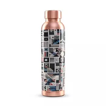 Copper Water Bottle 950ml | Detox Water Bottle- Immunity Enhancing | Copper Bottle For Office/Home/Gym | Eco Friendly And Leakproof | Non-Toxic