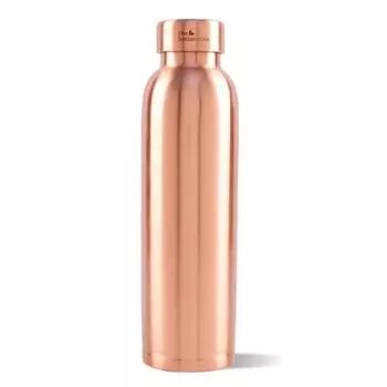 Copper Water Bottle | Copper Water Bottle 1+ Litre | With Anti Oxidant Properties | Helps improve immunity and digestion | 950ml | 100% Pure Copper