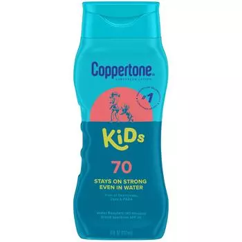 Coppertone Sunscreen Lotion SPF 8oz Children s 70+ синий