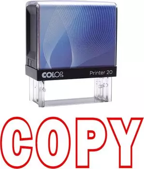 Copy Self Inking Rubber Stamp Custom Colop Office Stationary P20 Mini Stamper 14 mm x 38 mm красный