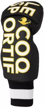 Coq 22 Модель Чехол для гольф-клуба Большой логотип Драйвер Фарвей Вуд Утилита Паттер Драйвер Черный Желтый Свободный размер [Le Sportif] Осень/Зима Мужской