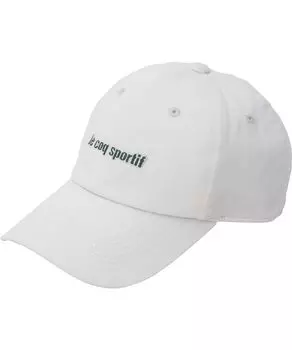 Coq Cap FAN AIR Cotton Cap Partially Ventilated for Watching Show Dirt Men and Women QMAXJC10 White [Le Sportif] Sports, Walking, Jogging, Doesn t