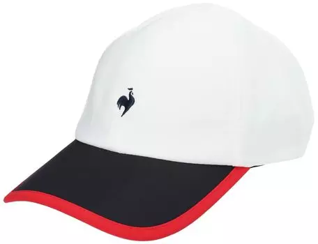 Coq Cap Hat Tennis FAN AIR Cap Partial Ventilation Sweat Training Simple Dry Standard One Point TRC F [Le Sportif]