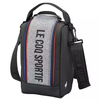 Coq Cart Bag Black Trico Vertical PET Bottle Storage Large Opening Handle Round Pouch Golf LG4FTT42M BK00 [Le Sportif] Men s (Black)