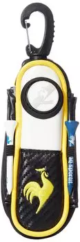 Coq Golf Ball Holder Magnetic Type for 2 with Marker and 2 Tees QQBTJX60 WHYL FREE Size [Le Sportif] Men s (White Yellow)