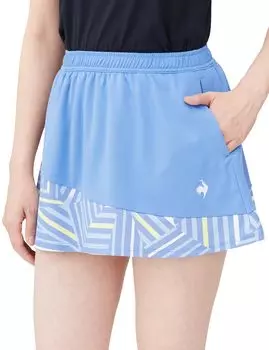 Coq Graphic Game Sweat Quick UV CUT Thermal SUNSCREEN JTA Official Official QTWXJE02 BL [Le Sportif] Юбка-шорты, теннис, юбка-шорты, впитывающая, сушка,