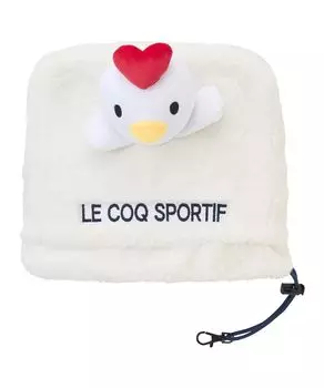 Coq Iron Cover Scratch Prevention Club Protection Boa Material Delivery Character Cute Golf LG5SHC60L WH00 [Le Sportif] Women s (White)