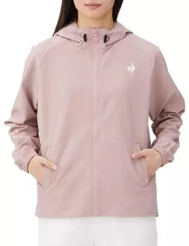 Coq Jersey LCS Plume Cross Pleated Jacket Sweat Absorption Stretch Shape Stable Skin Dry Sweat Cold PK S [Le Sportif] Women s