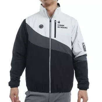Coq Sportif Blouson Standard Filler 2WAY Съемные рукава Защита от холода Ветрозащитный Водоотталкивающий Тепло Navi Golf LG4FWB50M BK00 L [Le Golf]