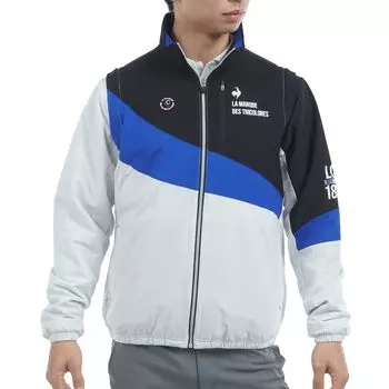 Coq Sportif Blouson Standard Filler 2WAY Съемные рукава Защита от холода Ветрозащитный Водоотталкивающий Тепло Navi Golf LG4FWB50M WH00 S [Le Golf]