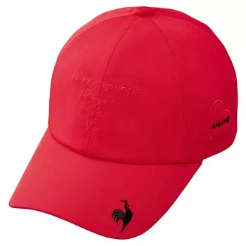 Coq Sportif Cap Heart Patch Симпатичная впитывающая пот Быстросохнущая Удобная кепка для гольфа LG4FCP03L RD00 [Le Golf] Женская (красный)