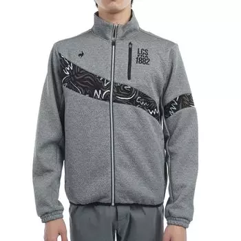 Coq Sportif Cut and Sew Полная молния блузон стеганый жаккард водоотталкивающий гольф LG4FSW51M GY00 [Le Golf] [Stretch Forcer] Мужская (Серый)