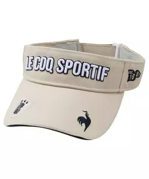 Coq Sportif Sun Visor Classic Logo Design Embroidery Sporty Cotton Golf LG5SCP50L BG00 [Le Golf] Women s (Beige)