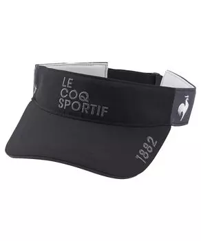 Coq Sportif Sun Visor Lightweight Water Repellent Antibacterial Odor Resistant Sun Shade Golf LG5SCP53M BK00 [Le Golf] Men s (Black)