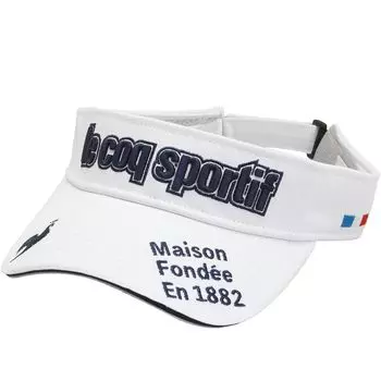 Coq Sportif Visor UV Care UPF30 Standard Golf QGBVJC50 WH00 БЕСПЛАТНЫЙ размер [Le Golf] Мужской (белый)