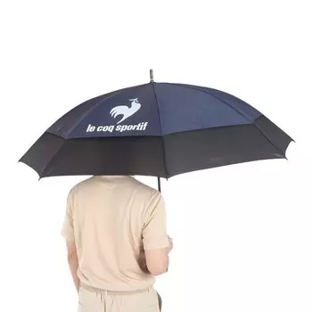 Coq Sportif Зонт Aero Stream Зонт Защита от солнца Прочный Спорт Гольф QQBXJX06 NVBK БЕСПЛАТНО [Le Golf] Двухслойный (Темно-синий черный)