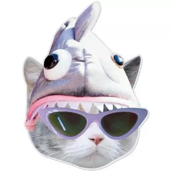 Coquad 9C9C Kitsch Kat акриловая трава, шапка-акула кошка, 1 шт.