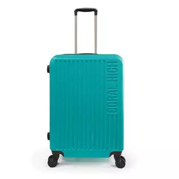 coral high Чемодан среднего размера из АБС-пластика бирюзового цвета 16462