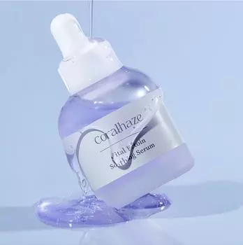 CORALHAZE Vital Ectoin Soothing Serum 30 мл, Легкая, Увлажняющая, Увлажняющая, Корейская косметика, Kbeauty, образец