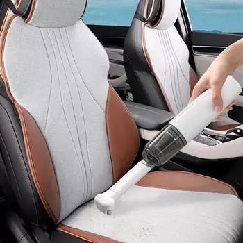 Cordless Car Vacuum Portable Air Duster Low Noise Lightweight Type-C Fast Charge Vacuum For Boats Keyboards Cars Travel RV белый