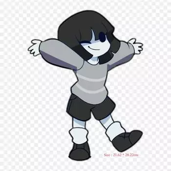 Core Frisk Undertale видеоигры, термопереносные печатные нашивки, наклейки, моющиеся для футболок, одежды, наклейки «сделай сам», аппликации