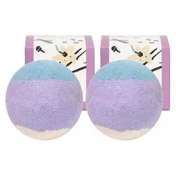 Corecos Bubble & Pop Vanilla Cream Бомбочки для ванны со вкусом ванили, 220г, 2 штуки