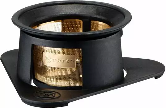 cores Кофейная воронка Maruyama Coffee Совместно разработанный золотой фильтр черного цвета для 1 чашки C211BK Бумажный фильтр не требуется Ароматизатор Аромат Оригинал