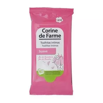 Corine de Farme Suave Салфетки для интимной гигиены, 10 шт.
