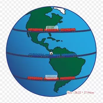 Эффект Кориолиса, земля, сила Кориолиса, железо на теплопередаче, печать, виниловые нашивки, наклейки для одежды, аппликации «сделай сам», моющиеся нашивки
