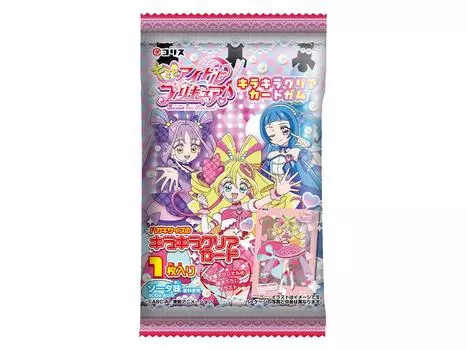 Coris Kimi to Idol PreCure Sparkly Clear Card Gum 15 шт. конфеты игрушка/жвачка