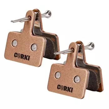 Corki Cycles велосипедные тормозные колодки 2 пары дисковых тормозных колодок Shimano для TRP Tektro Shimano Deore M525 M515 T615 T675 M505 M495 M486 M485 M475 M465 M447 медный