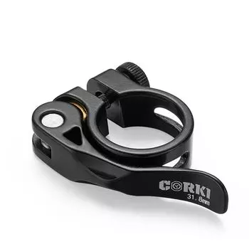 Corki Cycles велосипедный хомут для сиденья из алюминиевого сплава, легкий, быстросъемный, простой в установке, черный, 31,8 мм чёрный