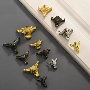 Corner Guards Wine Box Four-Side Foot Wooden Box Hardware Protection Edge & Corner Guards Cornerite 3.6*2cm