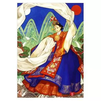 Corolla Dancer Женщина, 38x52см
